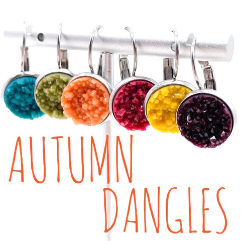 Autumn Round Dangles - Mustard