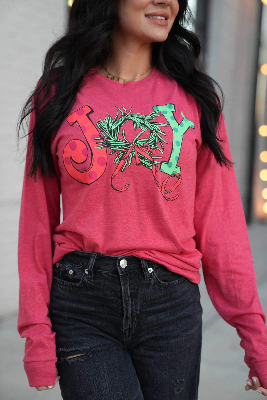 Joy Long Sleeve Graphic Tee