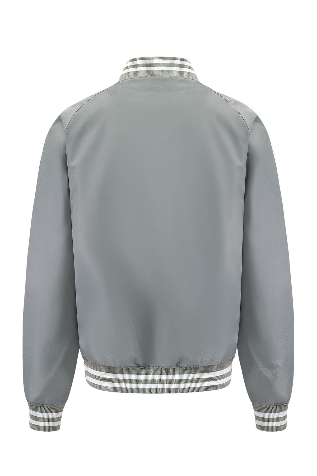Men's Essential Solid Snap Button Varsity Jacket