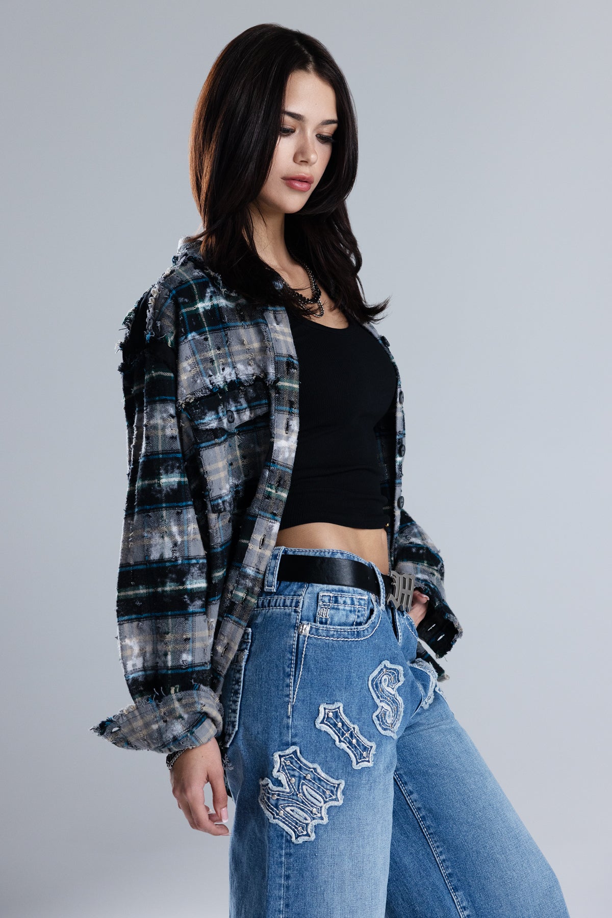 Malice Plaid Top