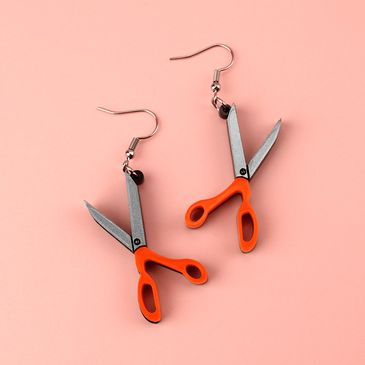 Fabric Scissor Earrings
