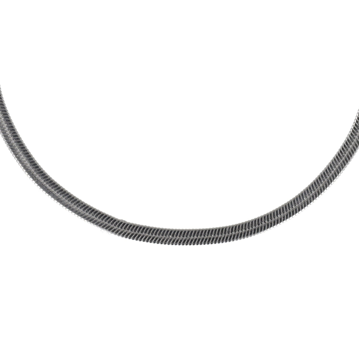 Flat Snake Chain Necklace (Stainless Steel)