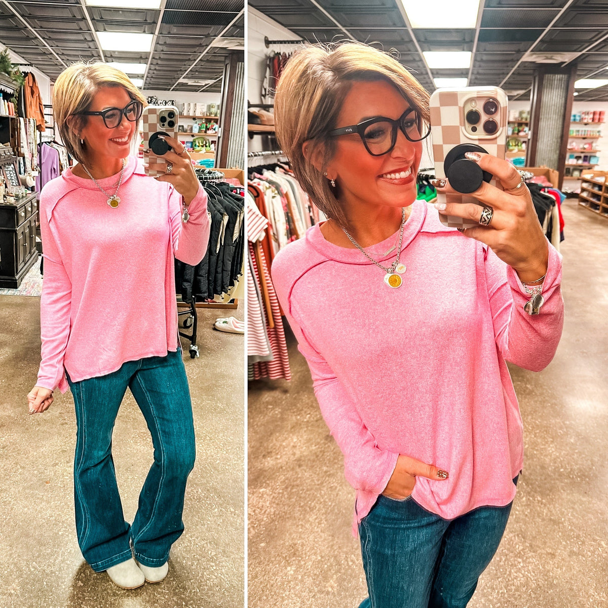 Midnight Mover Pullover - Candy Pink