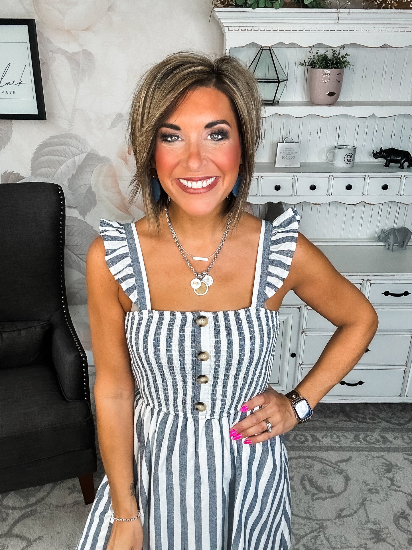 Don't Go Too Far Smocked Dress