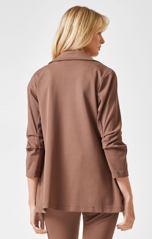 Magic 3/4 Sleeve Blazer - Dark Brown