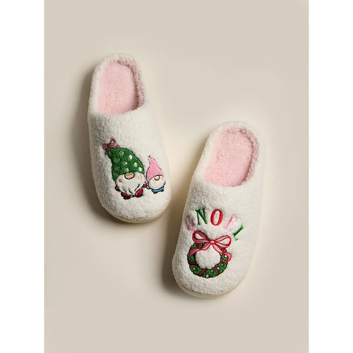 Gnome Noel Fuzzy Fleece Slipper