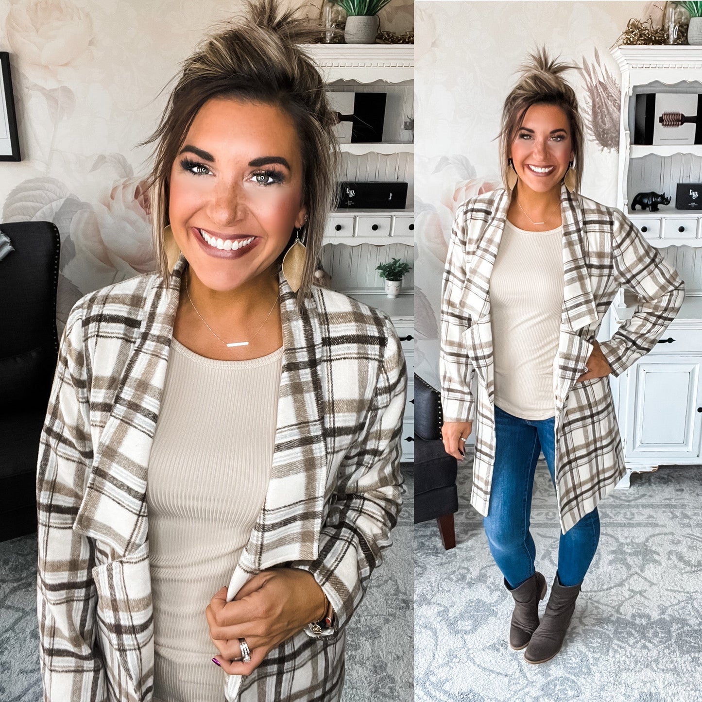 All Move On Puff Sleeve Top - Taupe