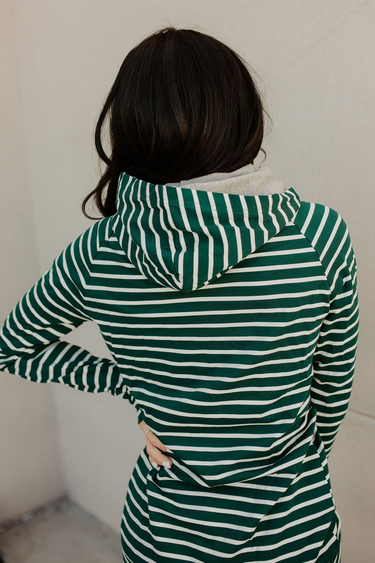 Ampersand Avenue Doublehood™ Sweatshirt Line It Up Spruce & Grey