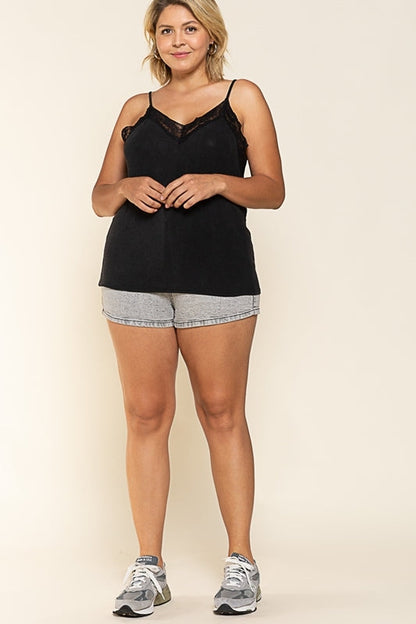 Long Days Ahead Cami Tank - Black
