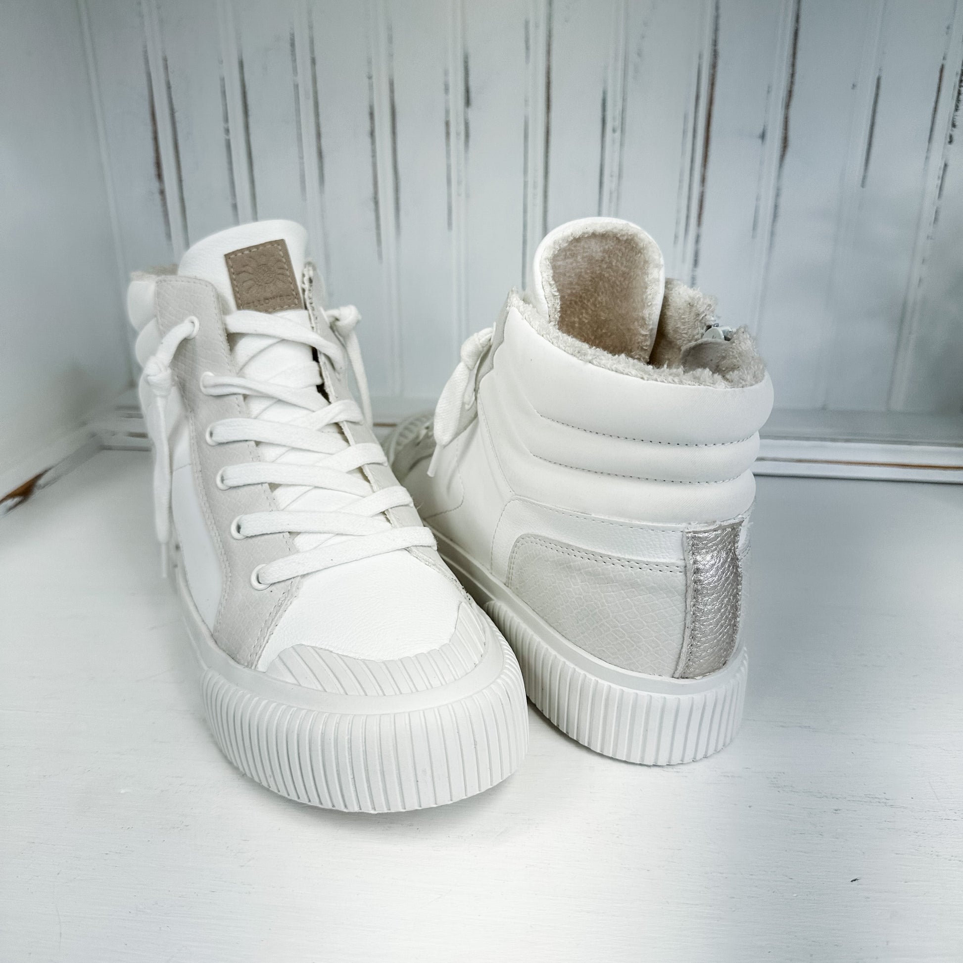 Gaston High-Top Sneaker - Ivory