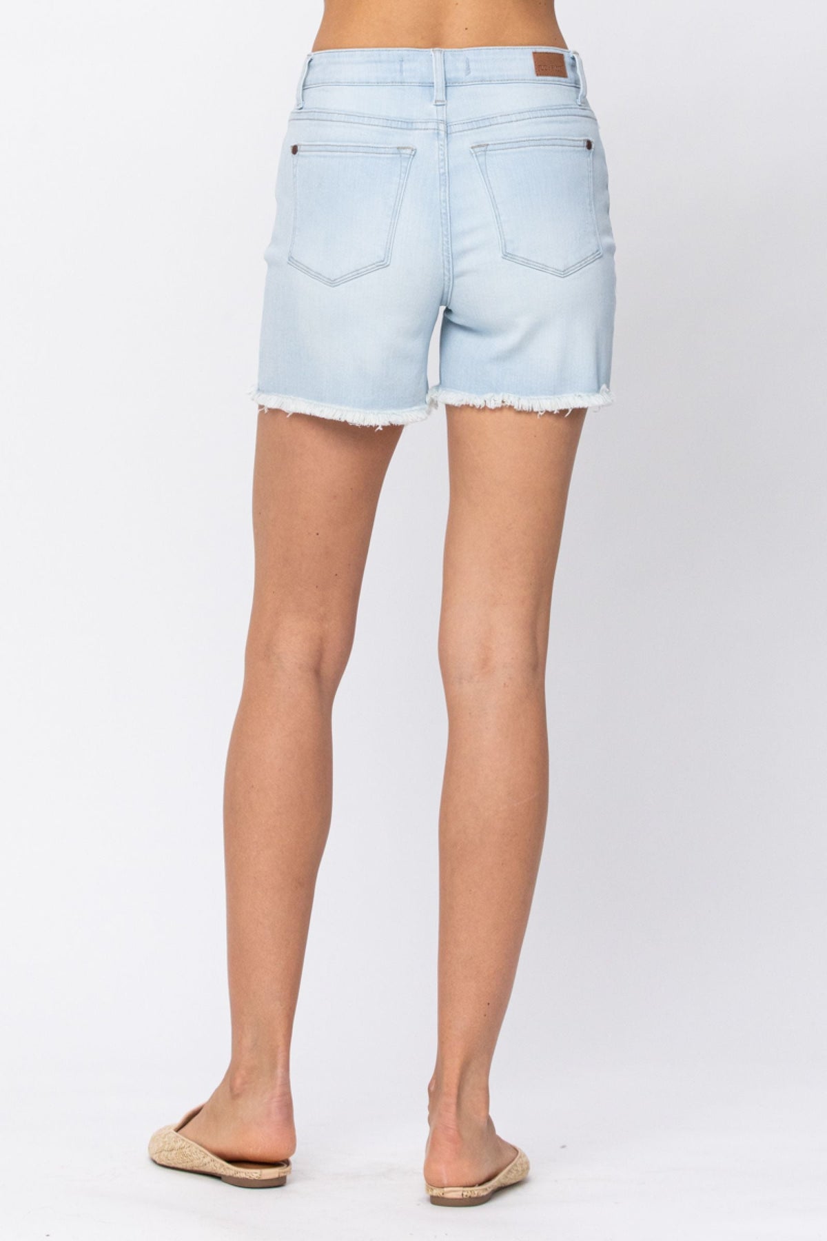 Judy Blue High Waist Bleach Light Cut Off Shorts