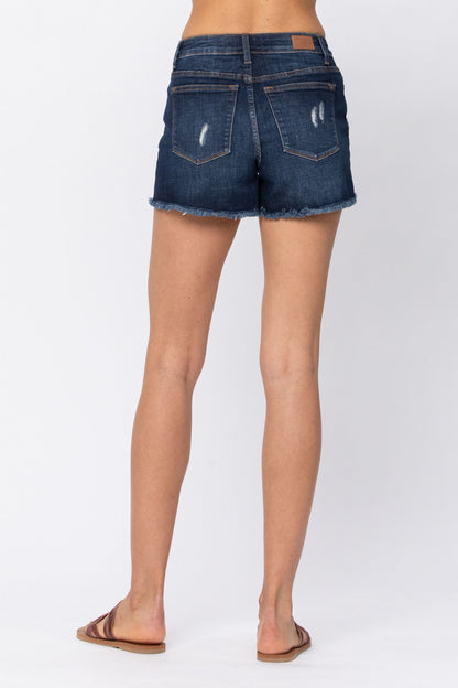 Judy Blue High Rise Camo Patch Shorts