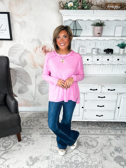 Midnight Mover Pullover - Candy Pink