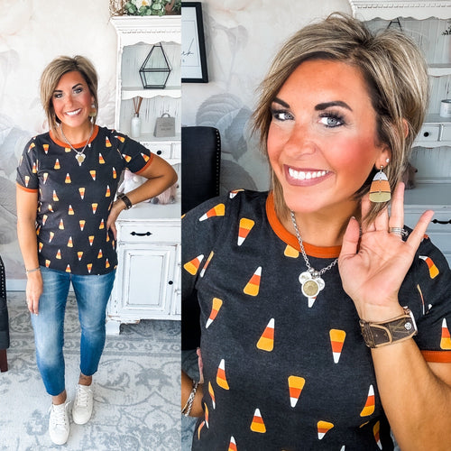 Ampersand Avenue Tee - Candy Corn Cutie