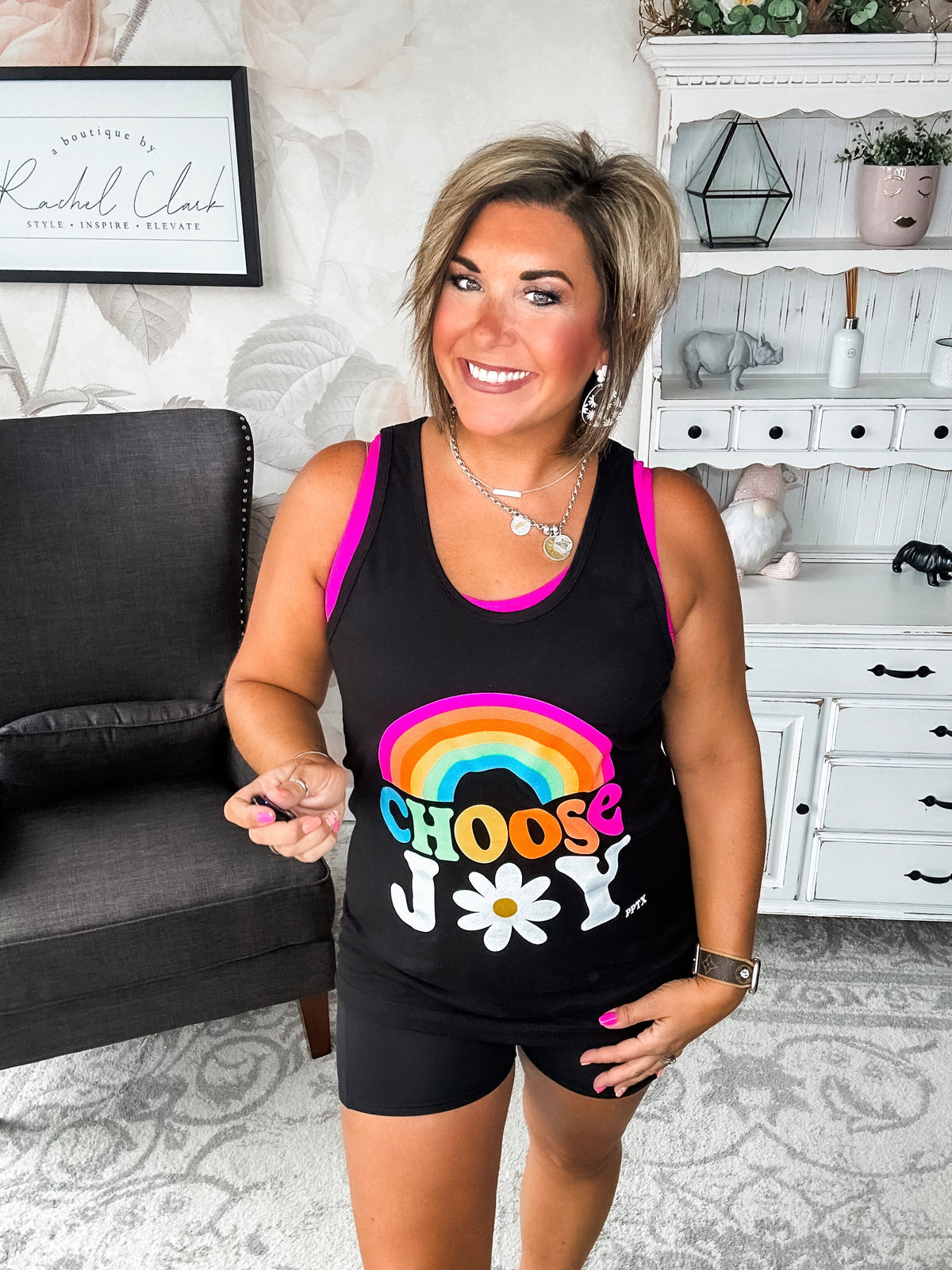 Choose Joy Graphic Tank