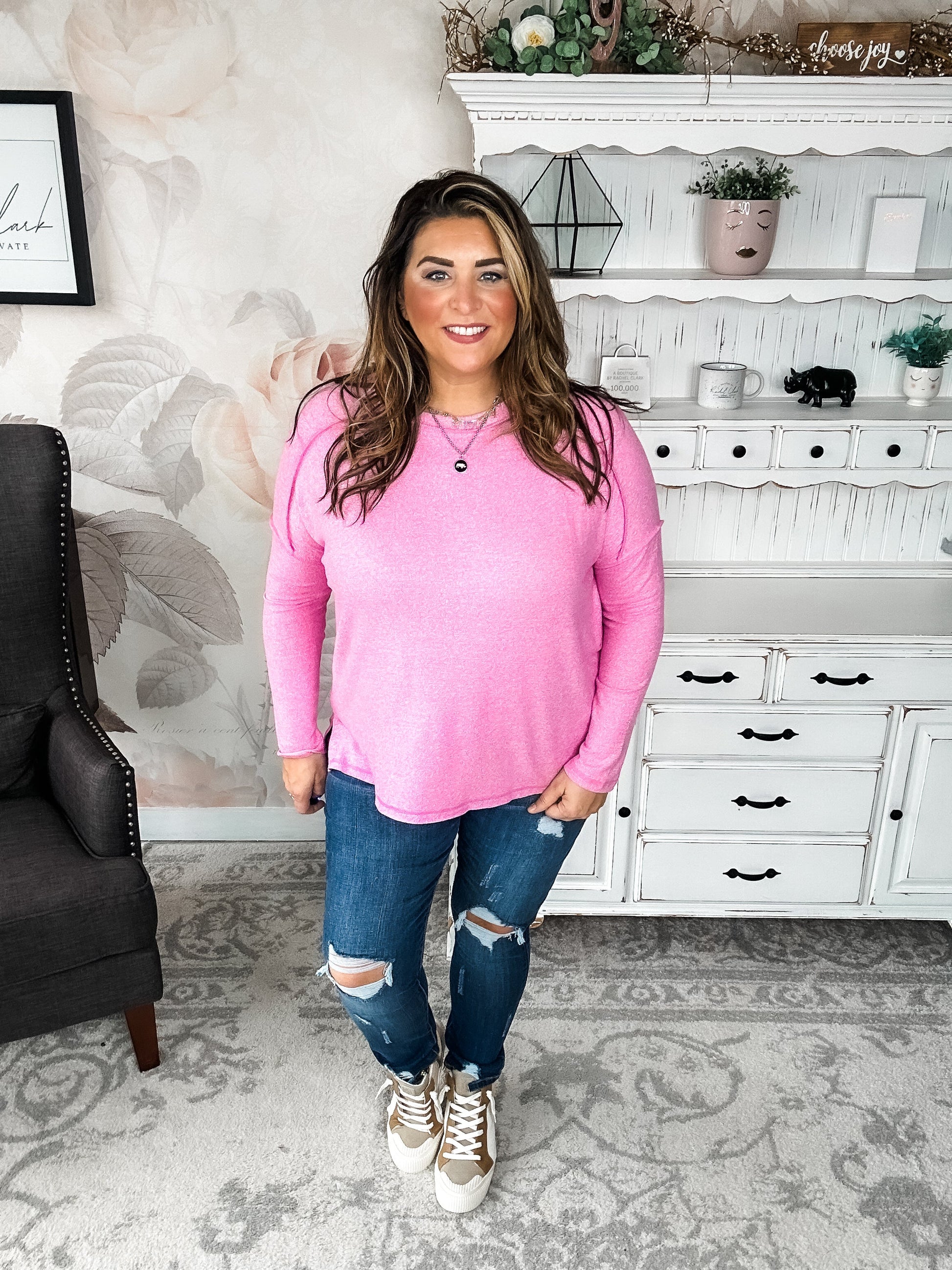 Midnight Mover Pullover - Candy Pink
