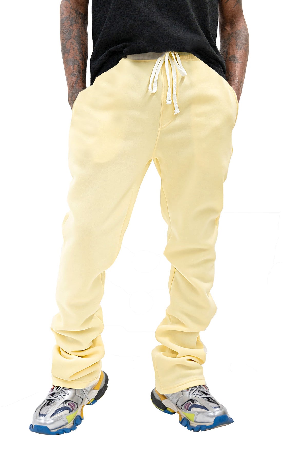 Men's Fleece Stacked Fit Sweat Pants