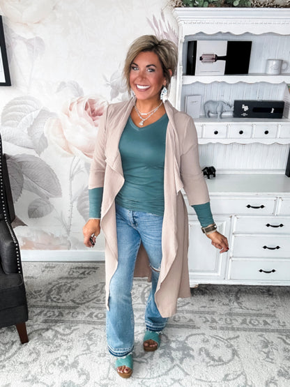 Feelings of Hope Draped Front Duster