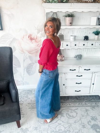 Feel You Fallin' Crochet Top