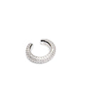 KRYSTAL RIPPLE EAR CUFF SILVER