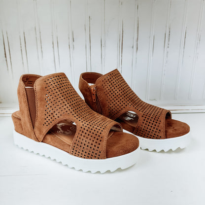 Amy Platform Sandal - Tan