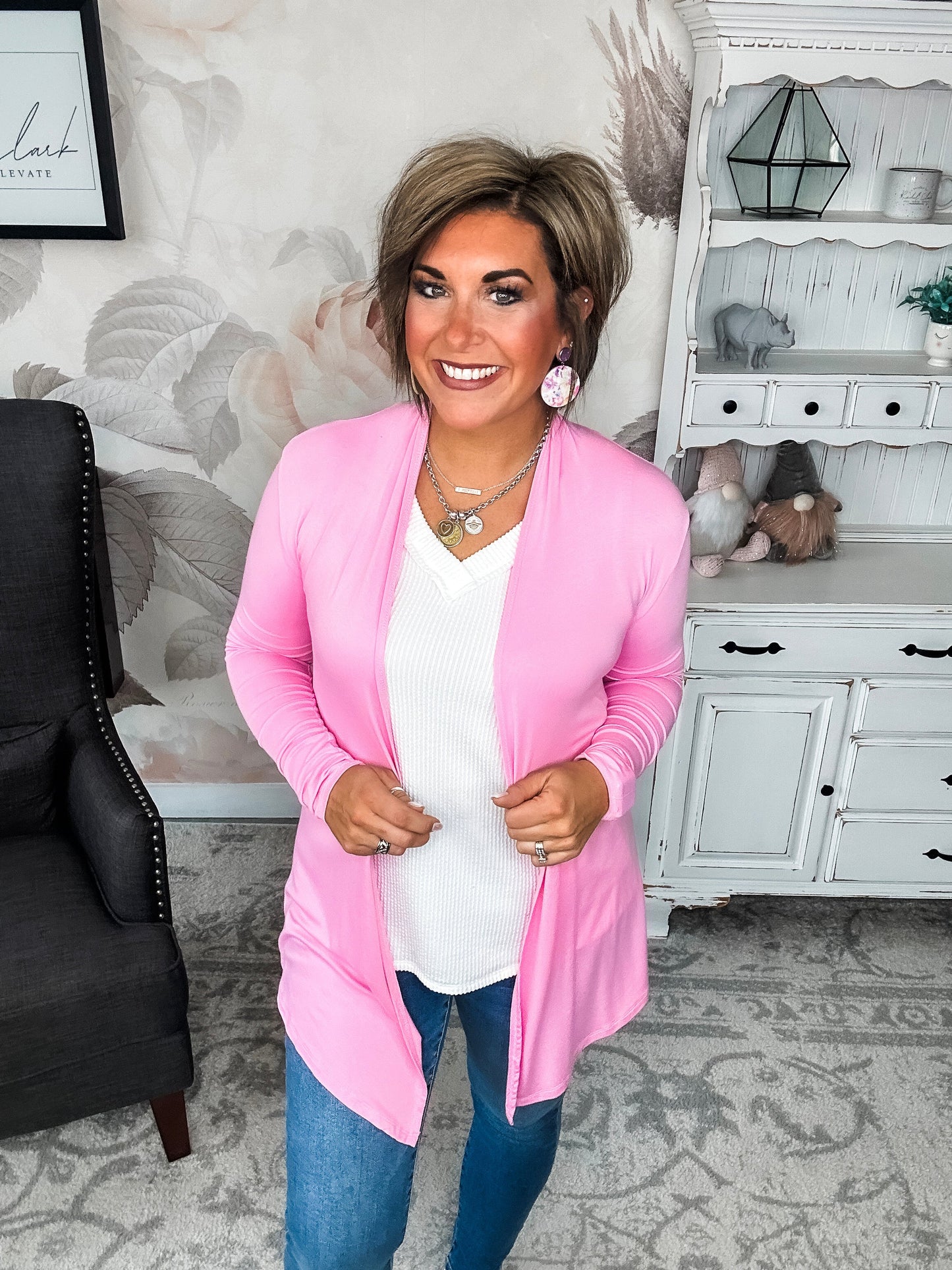 Love Never Fades Cardigan - Pink