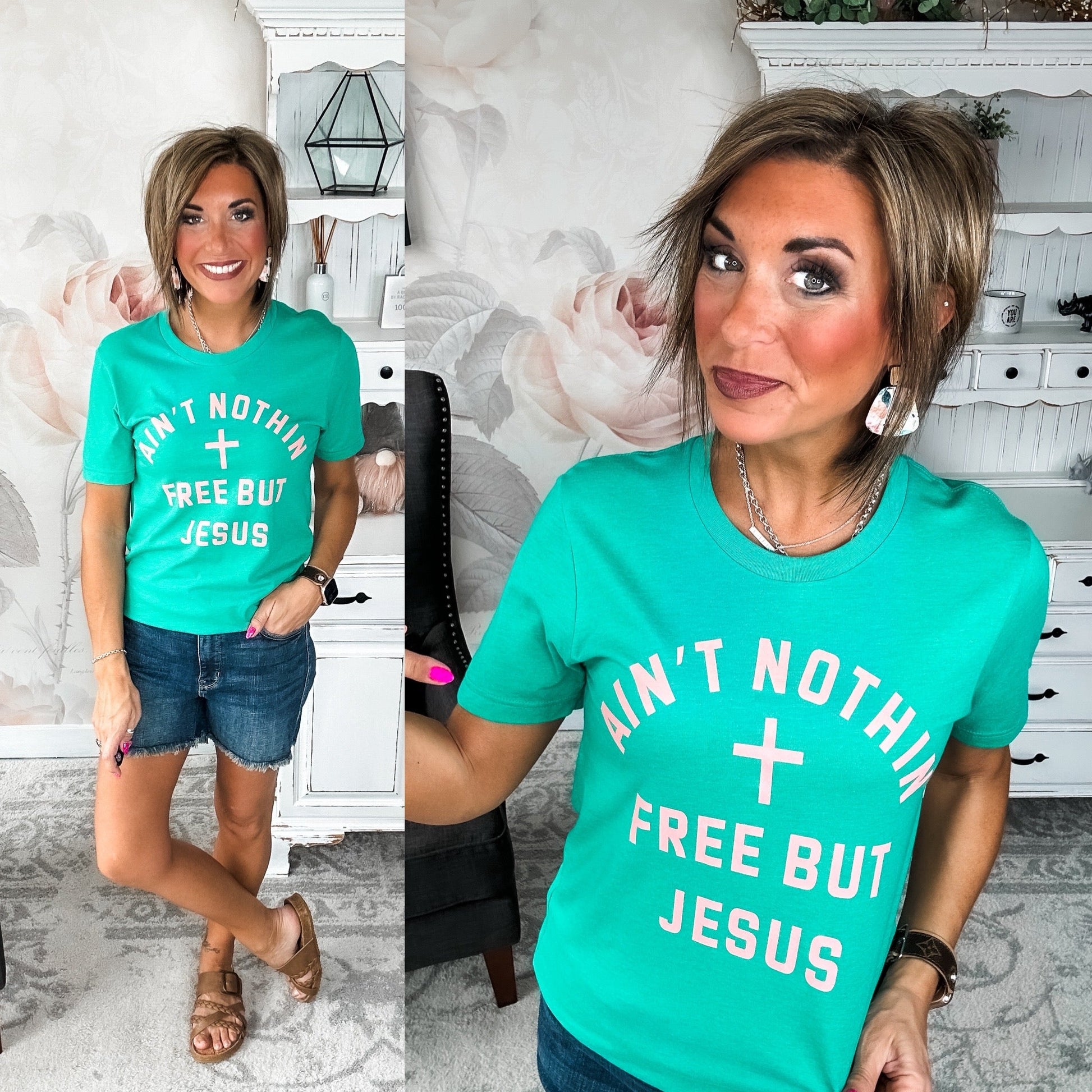 Ain't Nothin Free But Jesus Graphic Tee