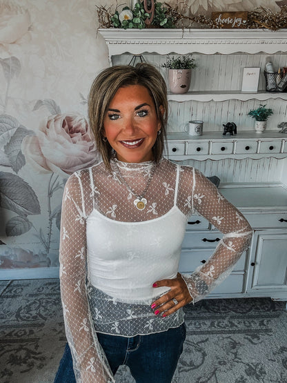 All Your Perfects Mesh Top - Off White