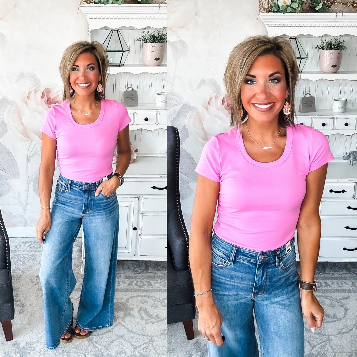 Could Go Back Short Sleeve Tee - Lilac