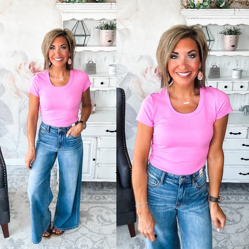 Could Go Back Short Sleeve Tee - Lilac