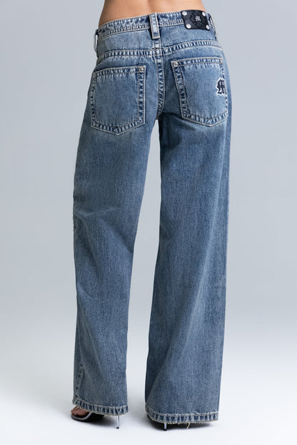 Flint Low Rise Baggy Jeans