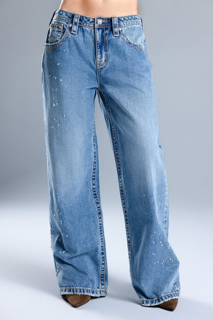 Lyrix Low Rise Baggy Jeans