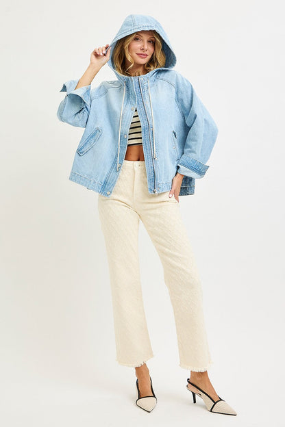 All That She Wants Hooded Jean Jacket