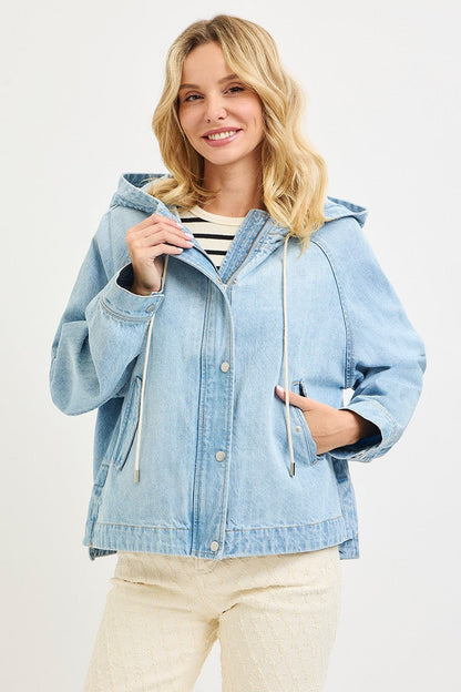 All That She Wants Hooded Jean Jacket