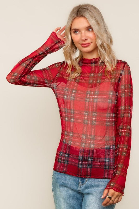 Believe In Me Mesh Top