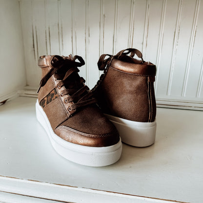 Edisia High-Top Sneaker - Brown