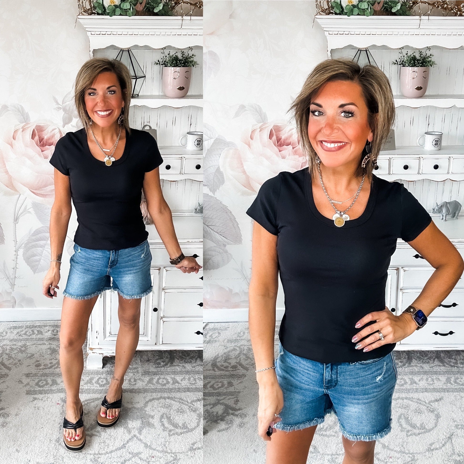 Could Go Back Short Sleeve Tee - Black
