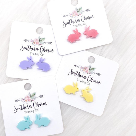 Bunny Rabbits Earrings - Yellow