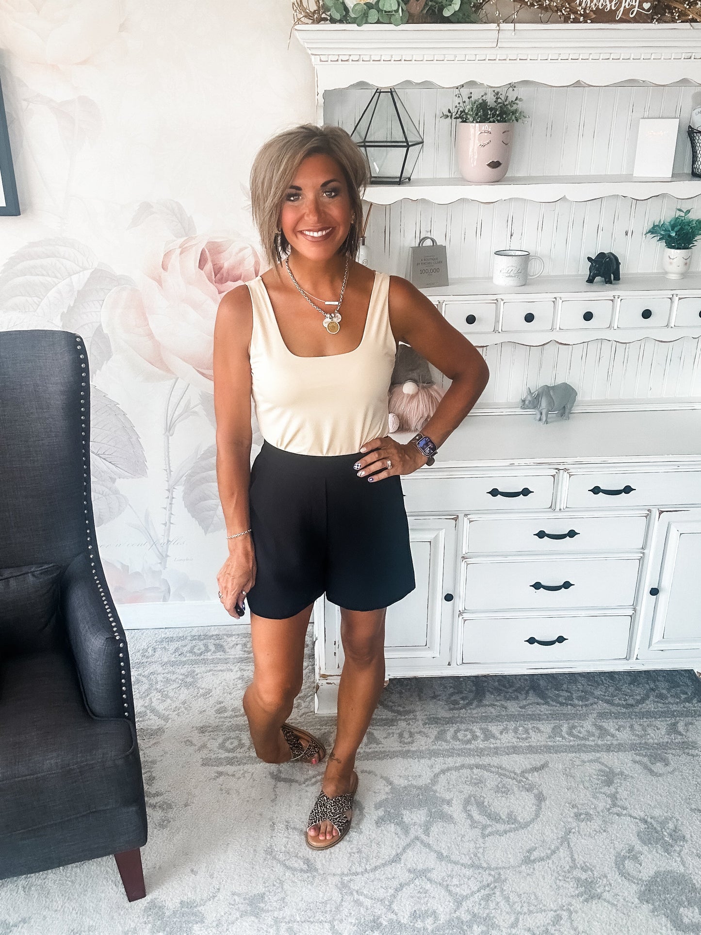 Getting In the Swing Bodysuit - Taupe