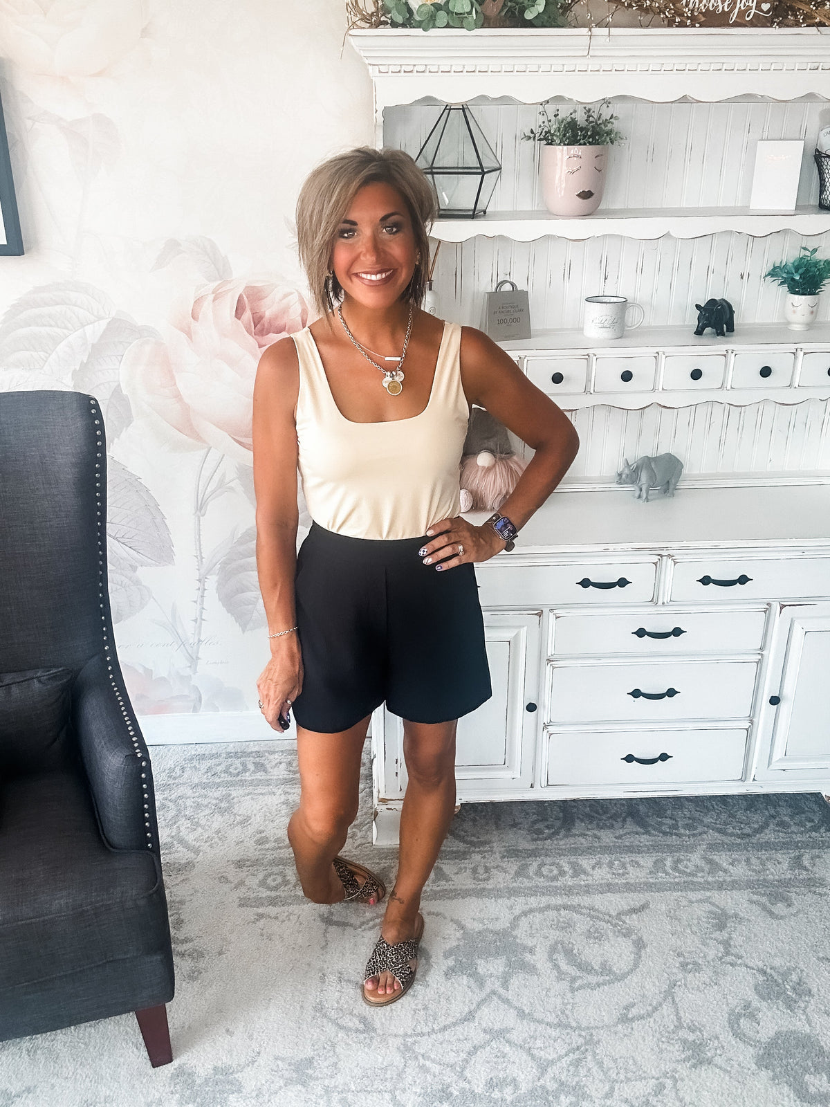 Getting In the Swing Bodysuit - Taupe