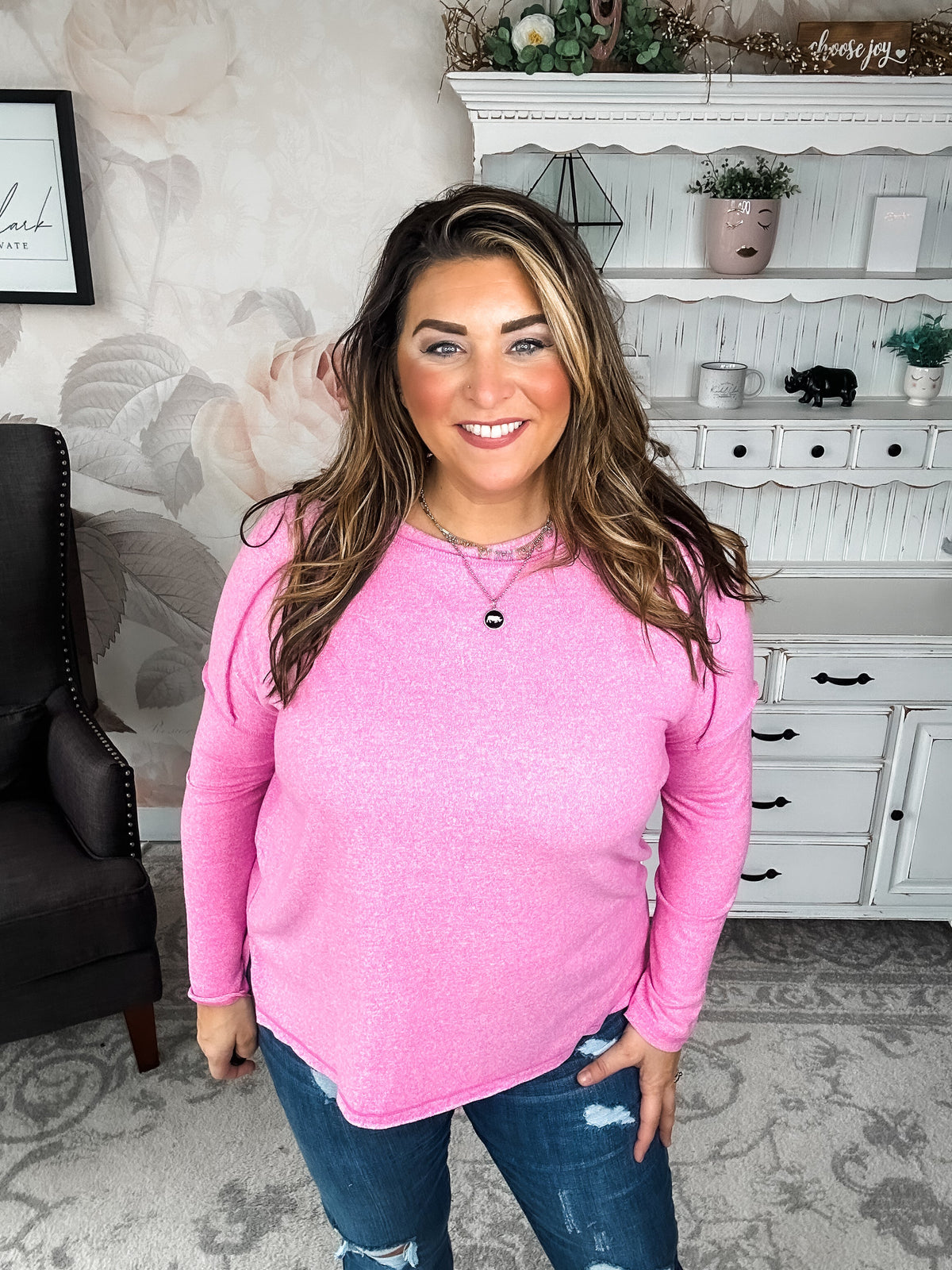 Midnight Mover Pullover - Candy Pink