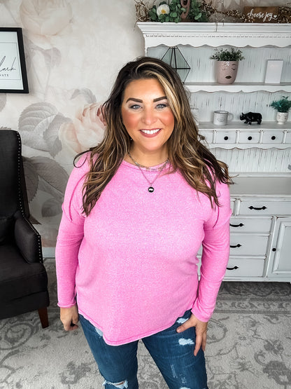 Midnight Mover Pullover - Candy Pink