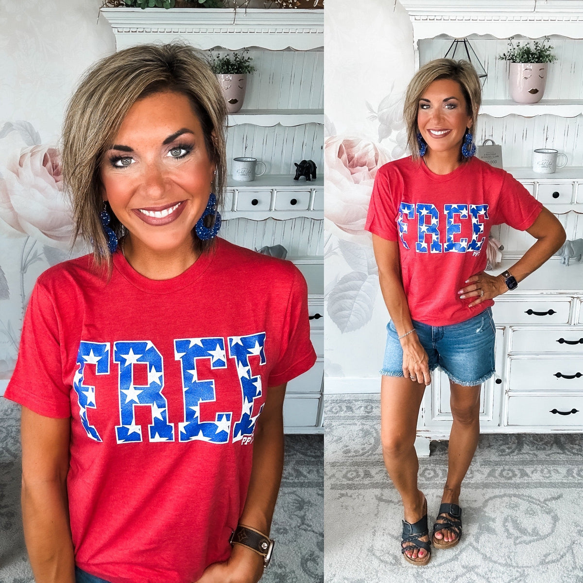 Free Glitter Graphic Tee