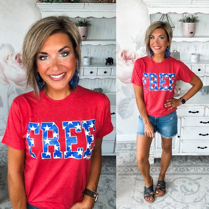 Free Glitter Graphic Tee