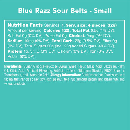 Candy Club - Blue Razz Sour Belts