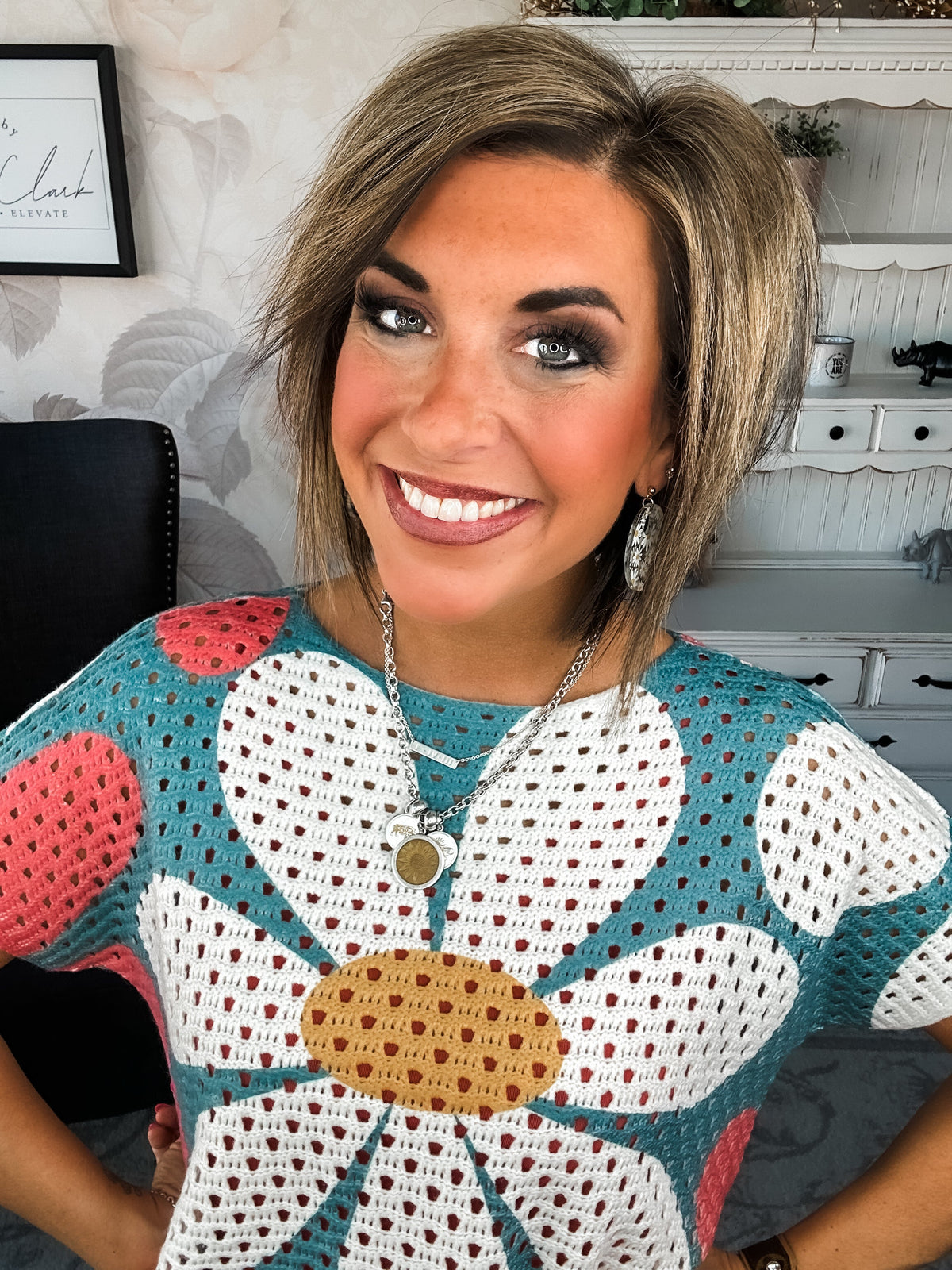 Garden Vibes Crochet Sweater