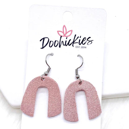 1.5" Lil' Aurora Shimmer Rainbow Earrings - Pink