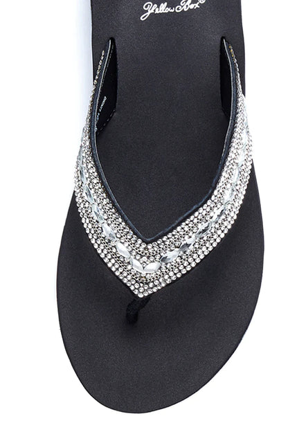 Marcy Wedge Sandal - Clear