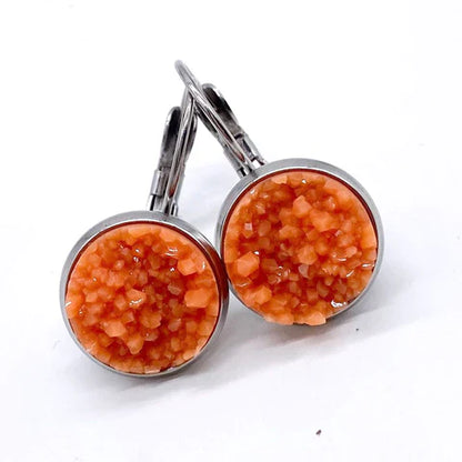 Autumn Round Dangles - Apricot