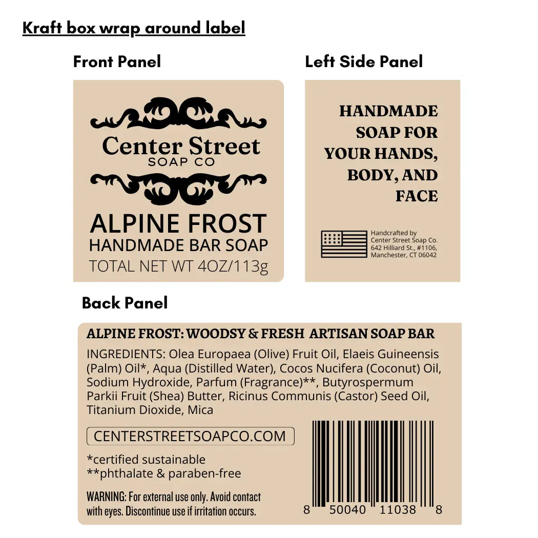 Alpine Frost Handmade Soap Bar
